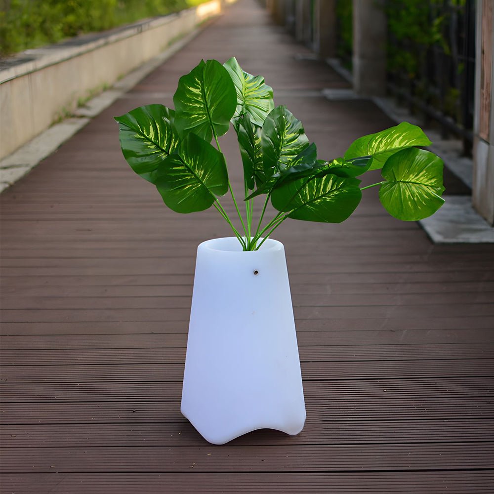 frosted surface pal pot led light planter