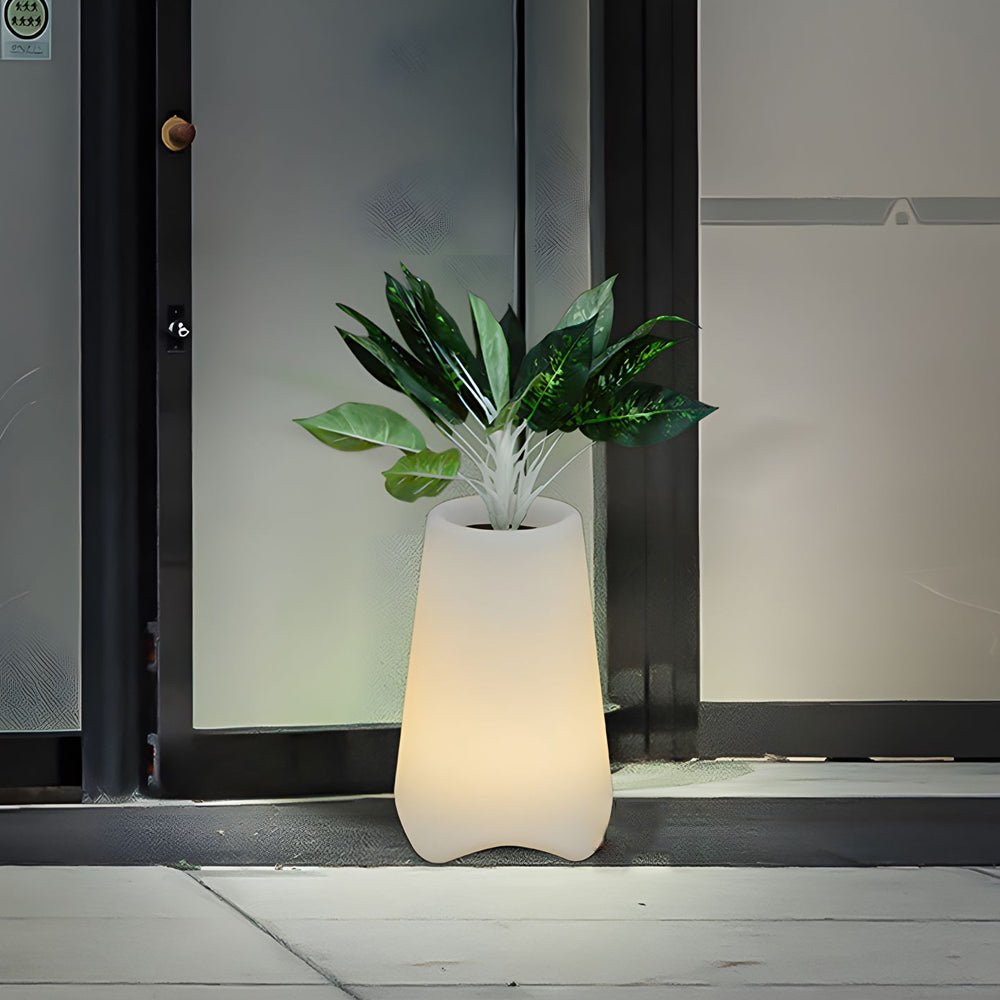 frosted surface pal pot led light planter