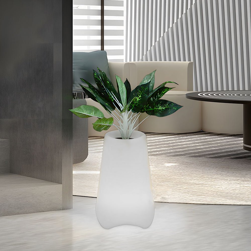 frosted surface pal pot led light planter