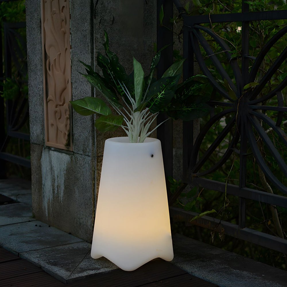 frosted surface pal pot led light planter