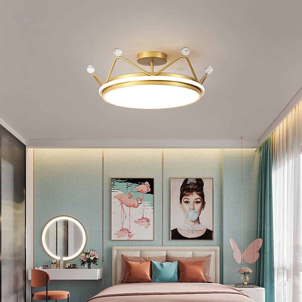 Nordic Flush Mount Ceiling Light with Dimmable Creative Circle LED