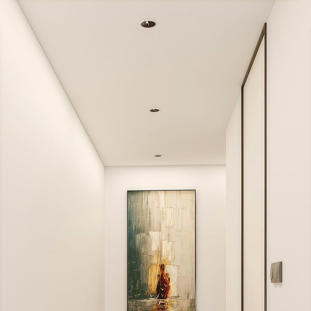 Adjustable Anti-Glare Recessed Spotlight — Aluminum & Acrylic, LED, 7W–20W, 3000K / 4000K / 6000K, 30° Adjustable, Ra90