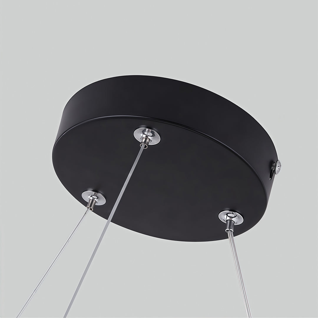 Hexagonal Geometric Honeycomb LED Pendant — Iron, Acrylic Shade, 6 Sizes, 39.4" Adjustable Chain, Black or White