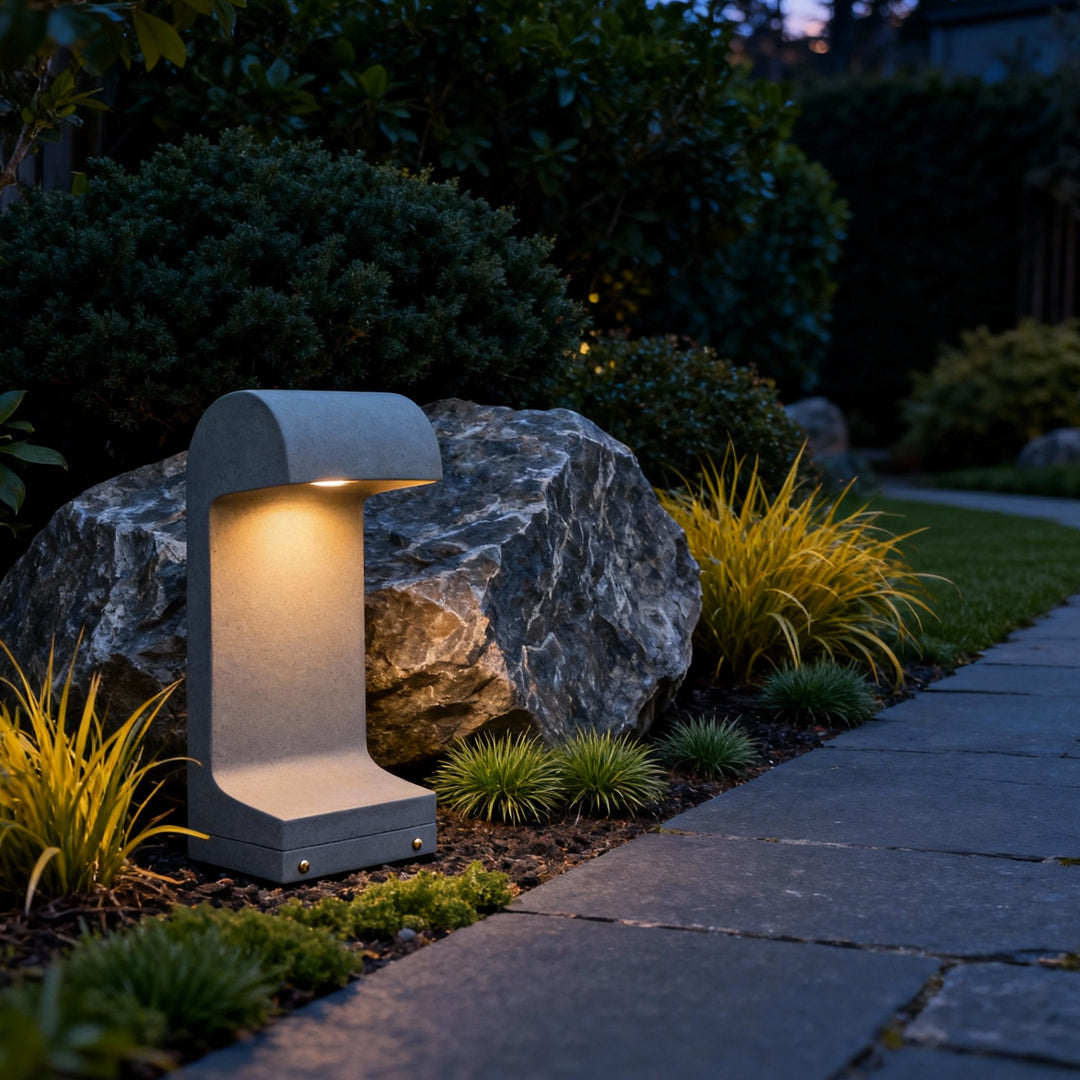 Retro Cement Outdoor Landscape Wall Light — 5W LED, DC24V, IP65, Ra90, Warm White