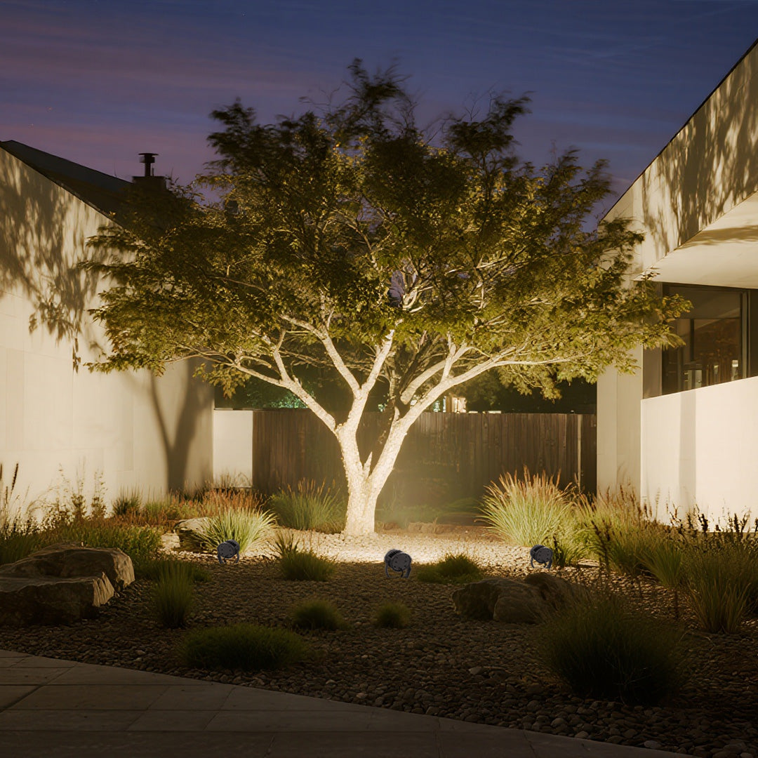 Outdoor LED Garden Spotlight — Die-Cast Aluminum, 36W / 72W / 100W, 3000K, IP65 Weatherproof