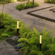 Minimalist LED Bollard Garden Light — Aluminum, High-Transparency Glass, IP65, Ra90, 4 Heights