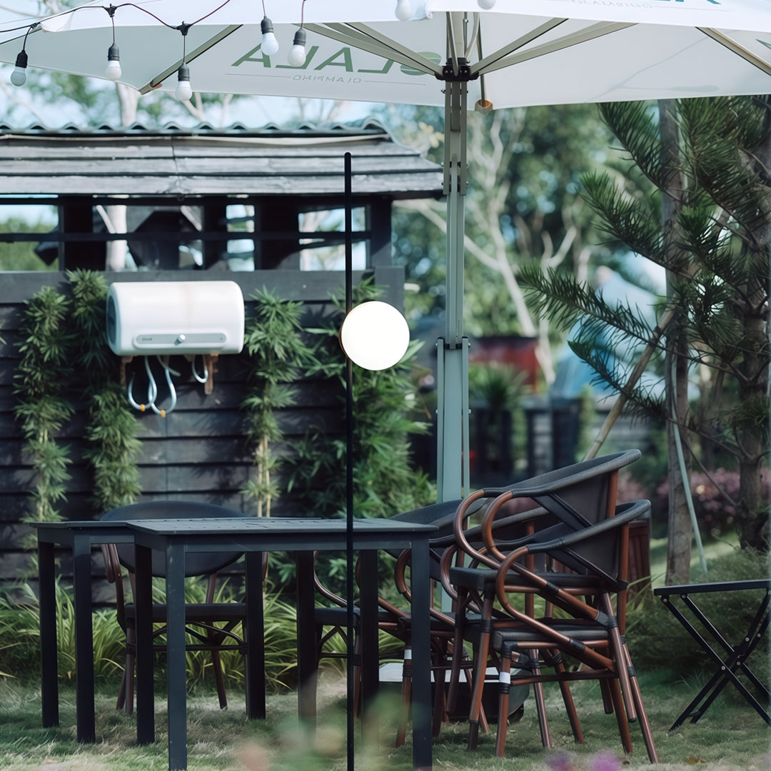 Minimalist Round Ball Path Light — Black, Acrylic Sphere, LED, Single- or Double-Head, 5W / 10W, IP65, Ra90, 2700K–3999K