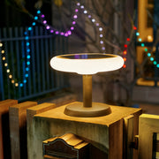 Spherical Solar LED Post Light — Aluminum & PE Shade, 8000mAh, IP65, Portable or Fixed, 15.75"