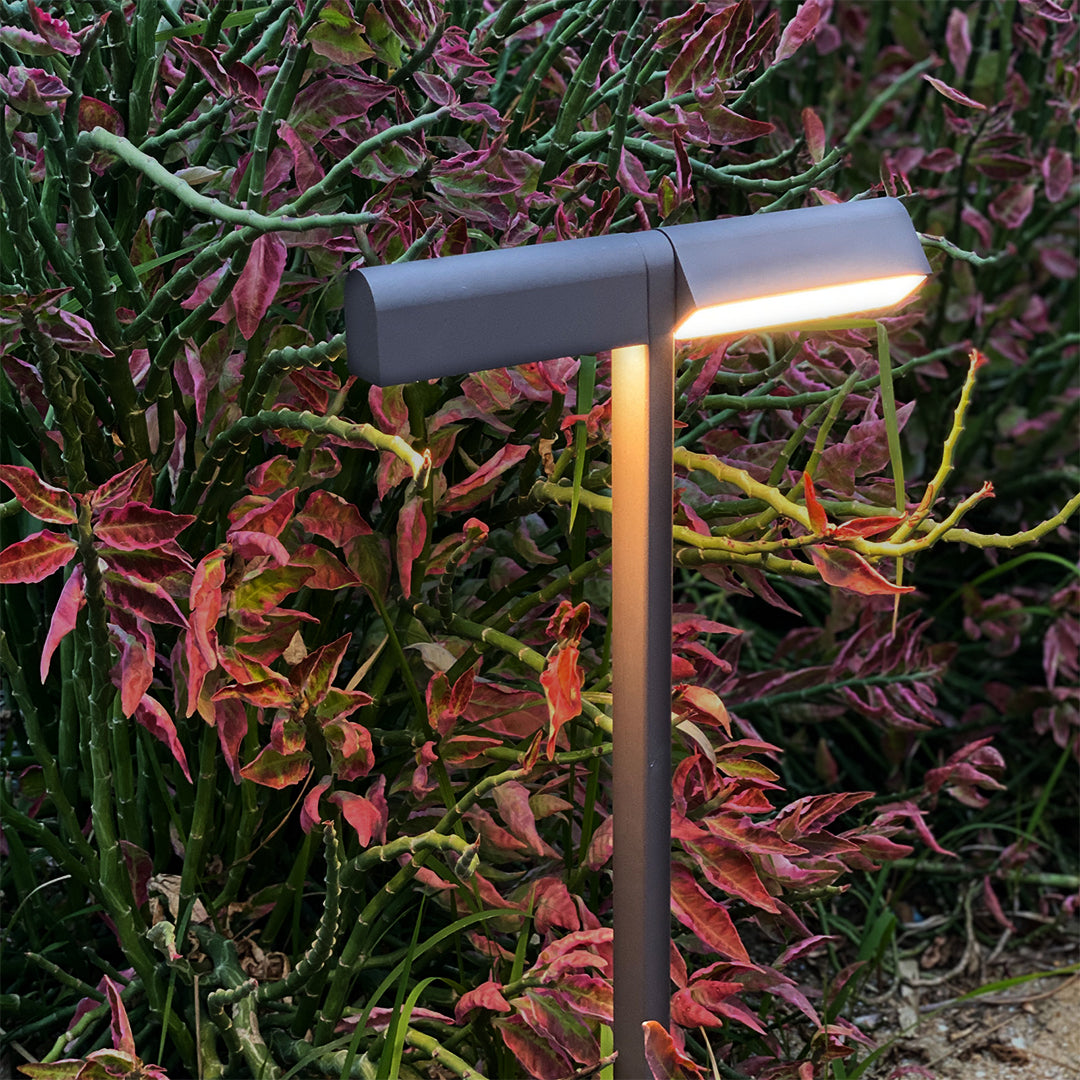 Dual-Head Adjustable Aluminum LED Path Light — 10W, IP65 Weatherproof, 19.8" or 27.7", 2700K–3999K