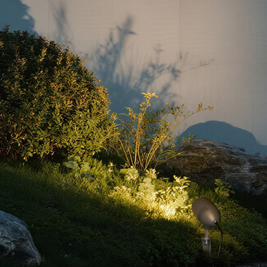 Minimalist Outdoor Flood LED Spotlight - Plug-In Design