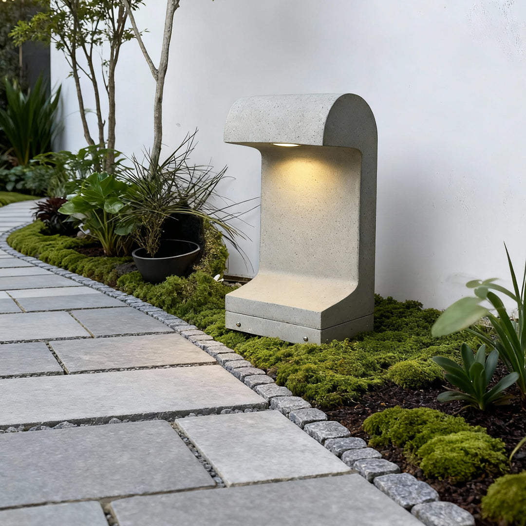 Retro Cement Outdoor Landscape Wall Light — 5W LED, DC24V, IP65, Ra90, Warm White