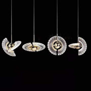 Circle LED Mini Pendant — Metal and Acrylic, Adjustable Cord, 3000K / 6000K, 7" Diameter
