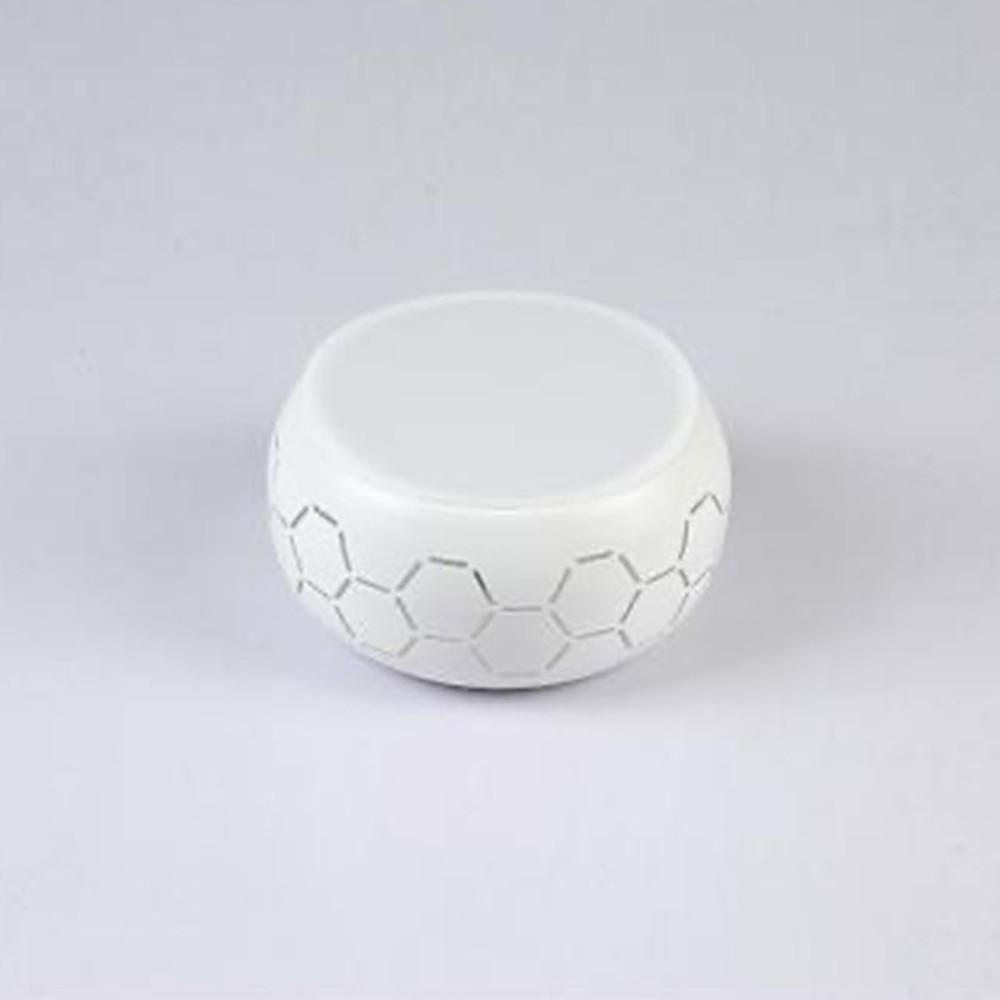 Globe Drum Flush-Mount Ceiling Light — Metal and Acrylic, LED, 5W, Warm White / White / RGB, Modern Lantern Design