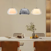 Jelly Glass Mini Pendant — Iron and Glass, Three-Step Dimming, 3000K/4500K/6000K, 9.8" Diameter