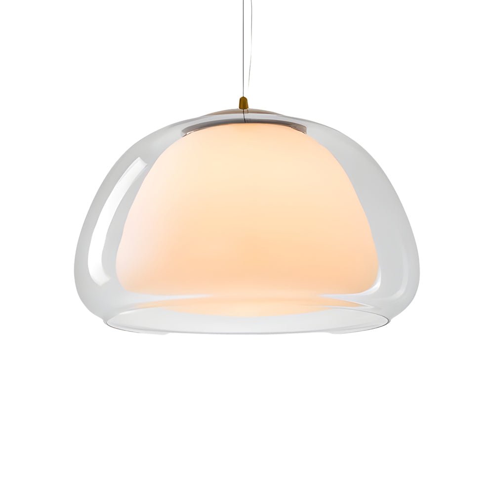 Jelly Glass Mini Pendant — Iron and Glass, Three-Step Dimming, 3000K/4500K/6000K, 9.8" Diameter