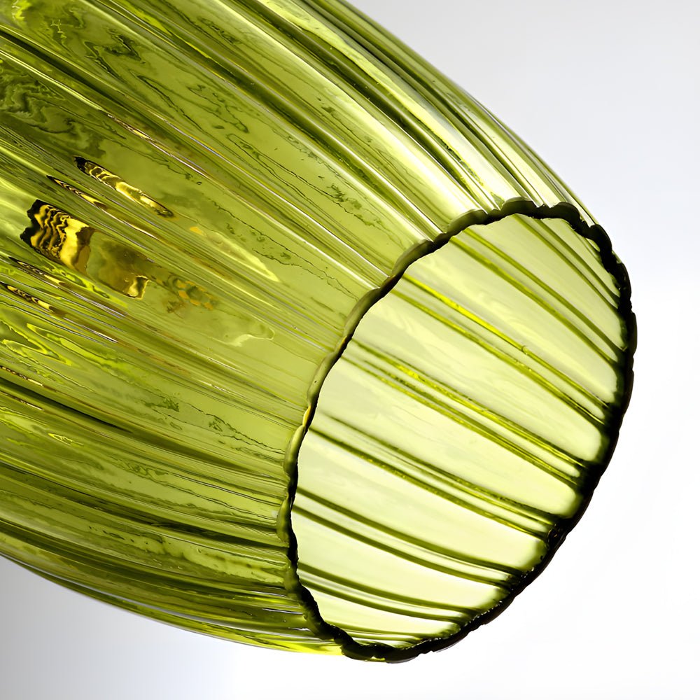 Height Adjustable Nordic Pendant Lights with Minimalist Glass Cup and Flower Bud Design