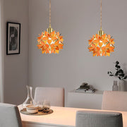 Gardenia Petal Pendant Light — Glass & Brass, E27 LED, 7.9" Diameter, 59" Adjustable Cord