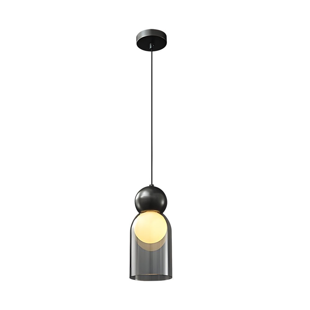 Glass Gourd Mini Pendant — Copper and Glass, E27, 3-Step Dimming (3000K/4500K/6000K), 70.9" Cord