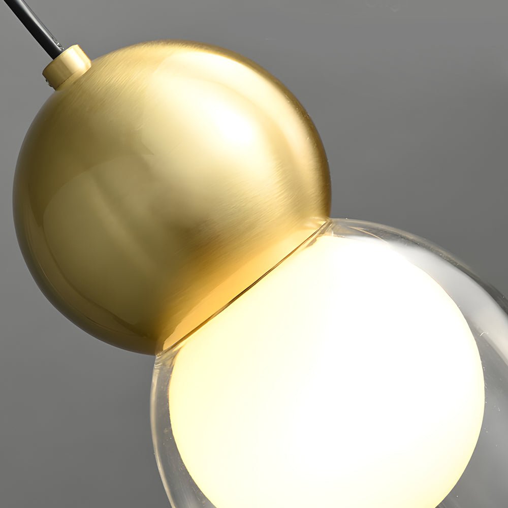 Glass Gourd Mini Pendant — Copper and Glass, E27, 3-Step Dimming (3000K/4500K/6000K), 70.9" Cord