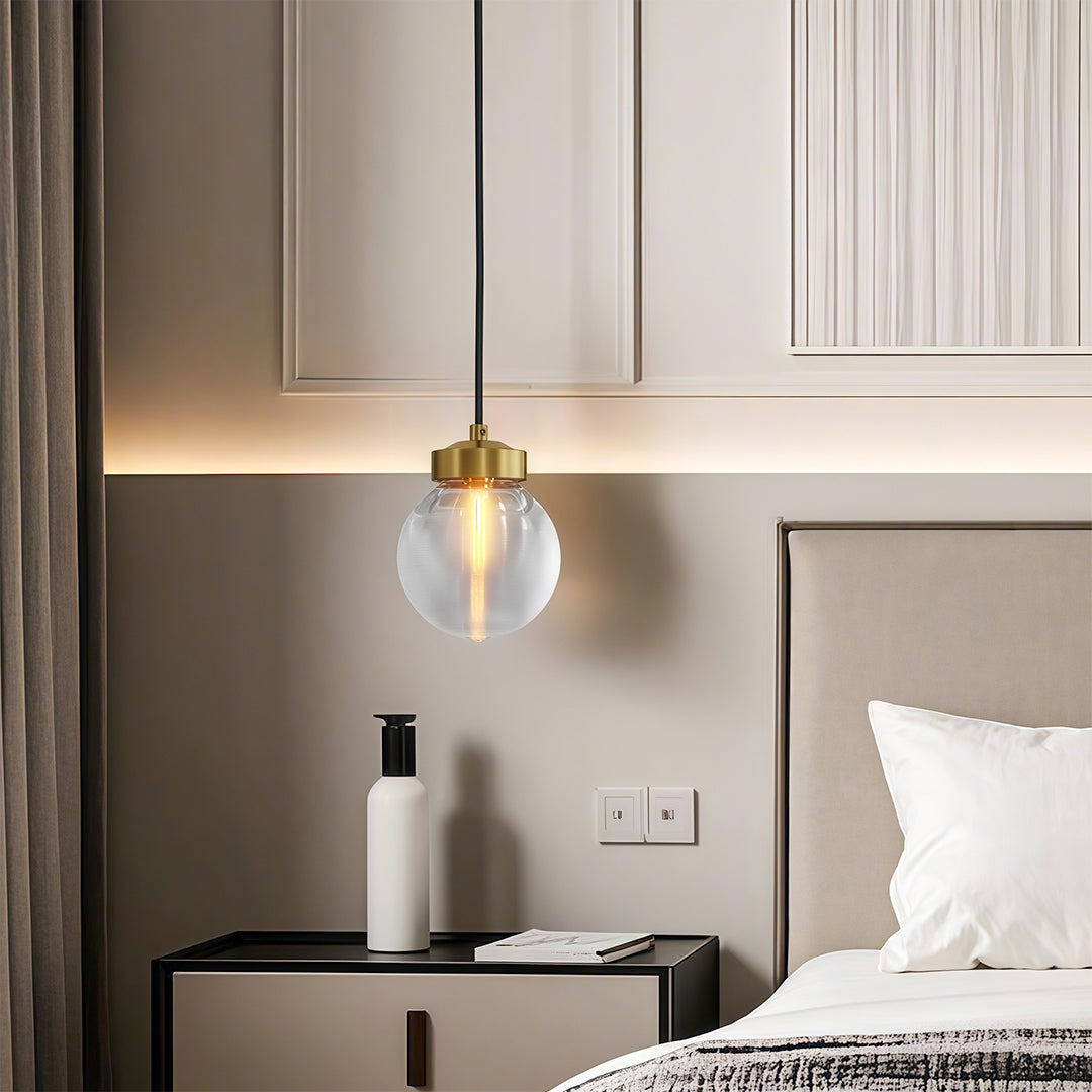 Contemporary Copper Chandelier — Solid Brass Frame, Clear Glass Shades, G9, 1- to 19-Light, Black / Chrome / Copper Finish