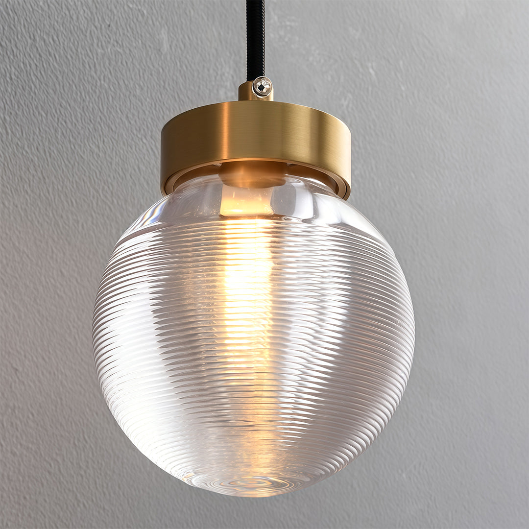 Contemporary Copper Chandelier — Solid Brass Frame, Clear Glass Shades, G9, 1- to 19-Light, Black / Chrome / Copper Finish