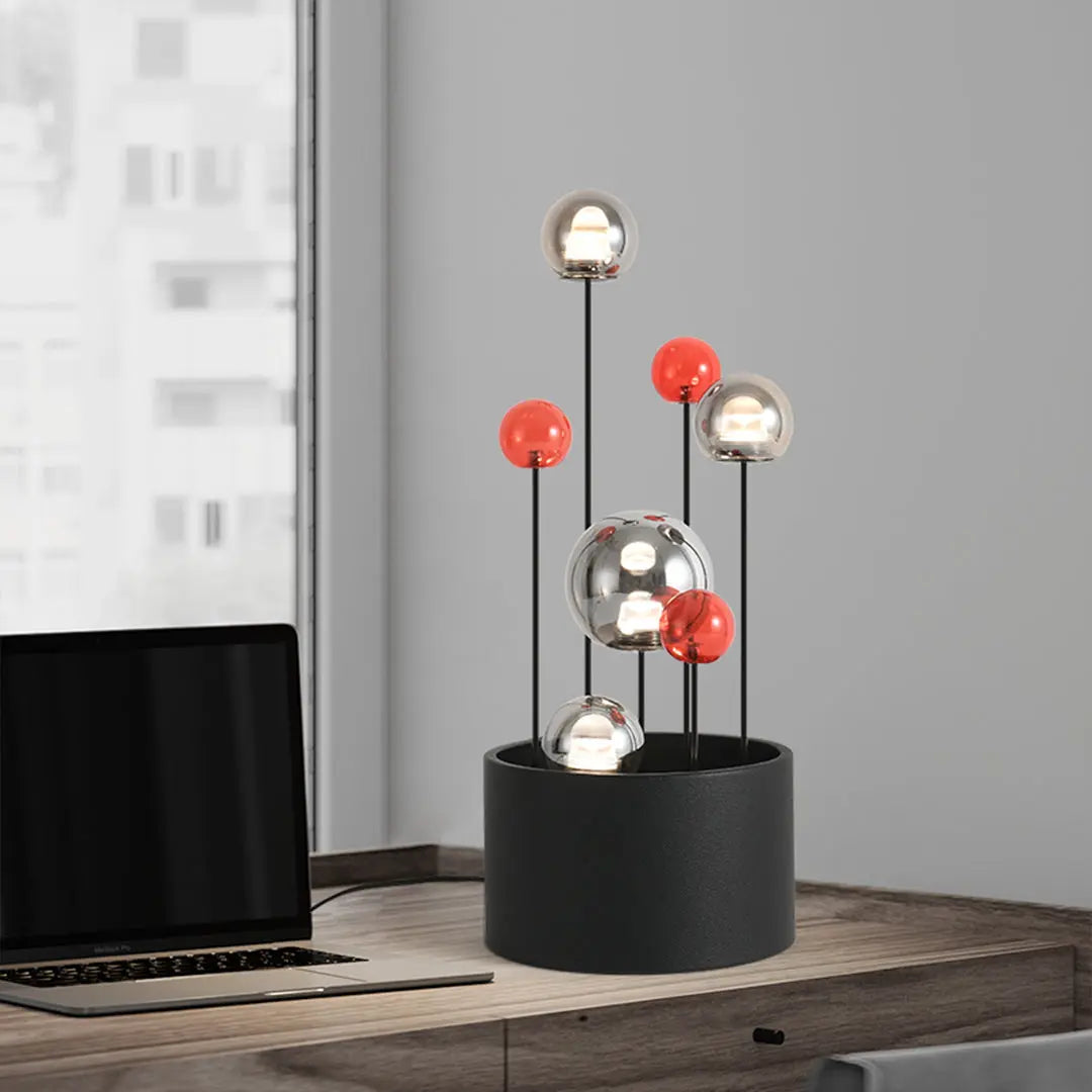 Nordic Minimalist Colored Glass Ball Floor Lamp Luxe