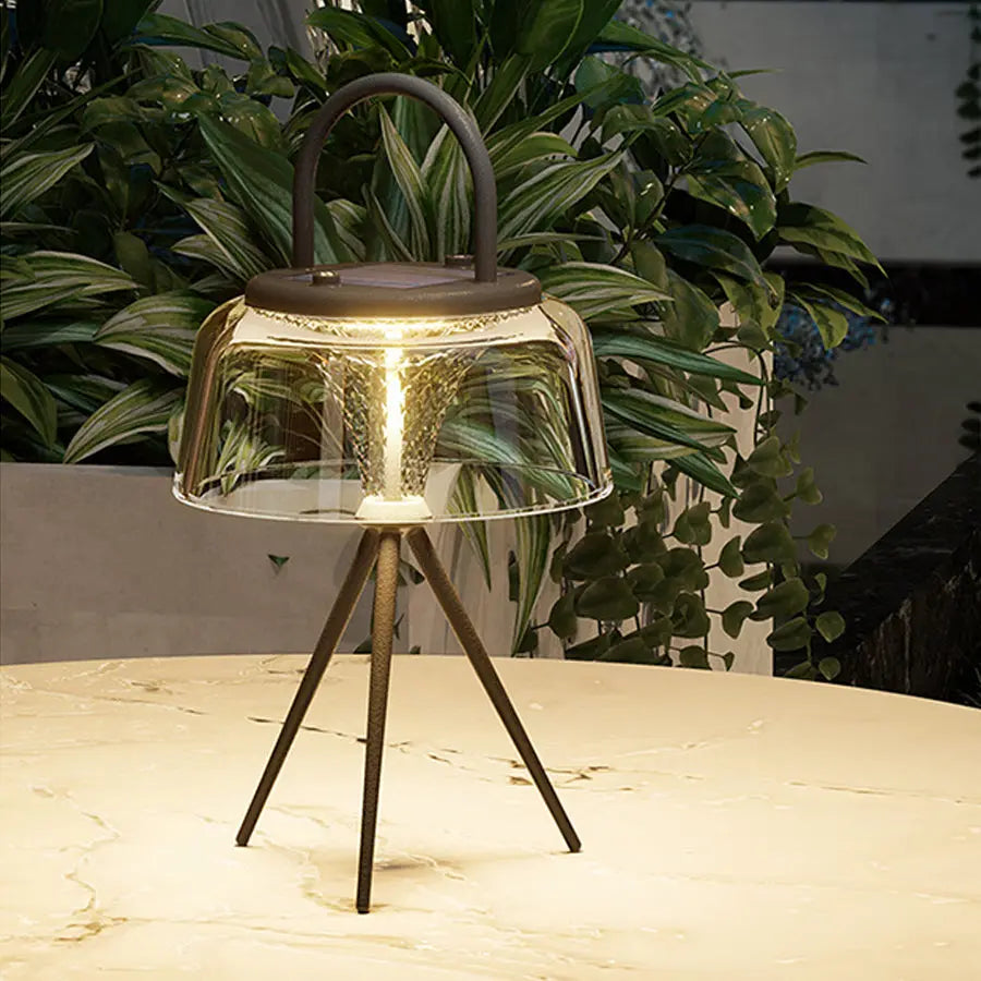 Solar-Powered Clear LED Pendant Lights Luxe