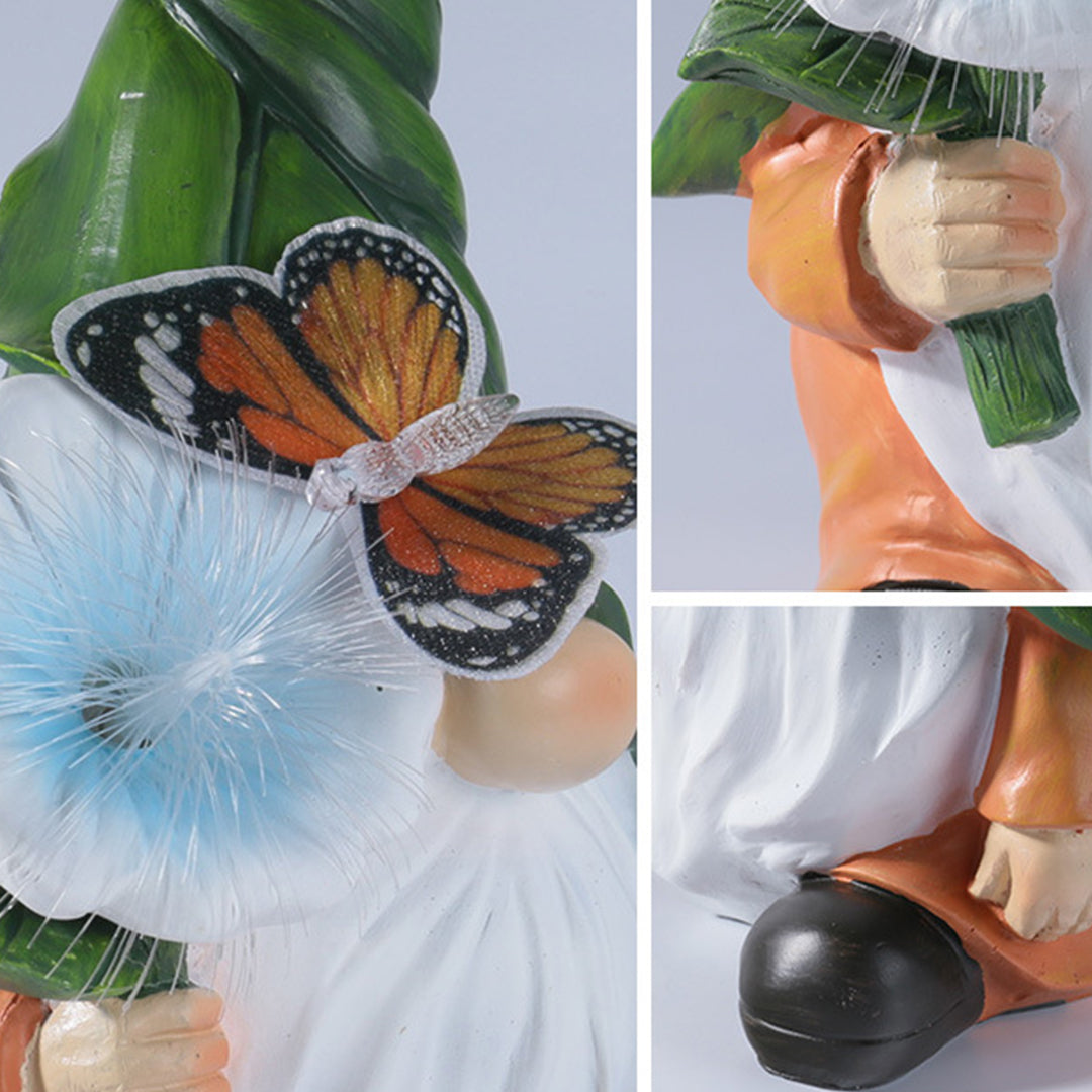 Solar Gnome Garden Novelty Lights — Resin, LED, Dusk-to-Dawn, IP44, 4 Designs
