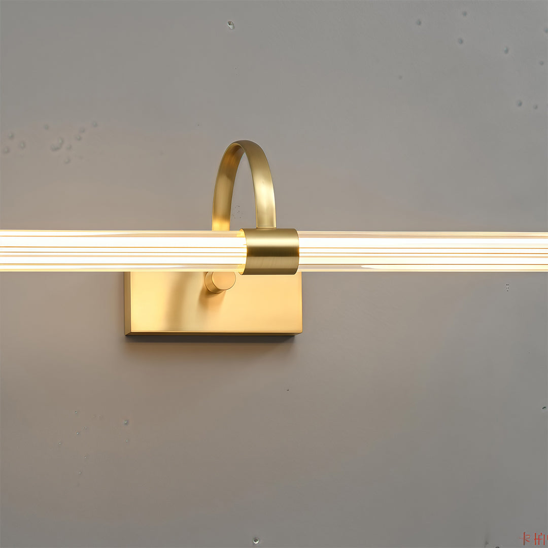Minimalist Solid Copper Vanity Light Bar — LED, 18W/24W, 450mm & 600mm, Copper or Black
