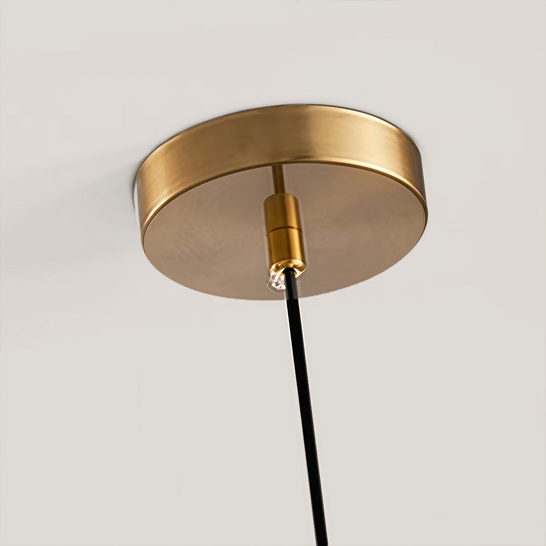 Industrial Sphere Pendant Light — Dome Glass, Gold or Rose Gold, 1-Light, E26/E27, 5W, 39" Adjustable Chain
