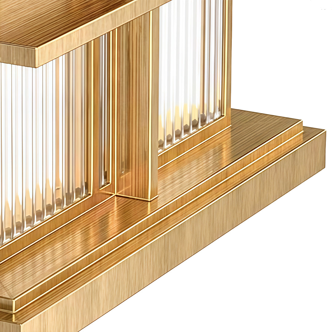 Modern Square Outdoor Pillar Light — Stainless Steel & Copper, LED 3000K, IP65, Brass or Black, Solar or Hardwired