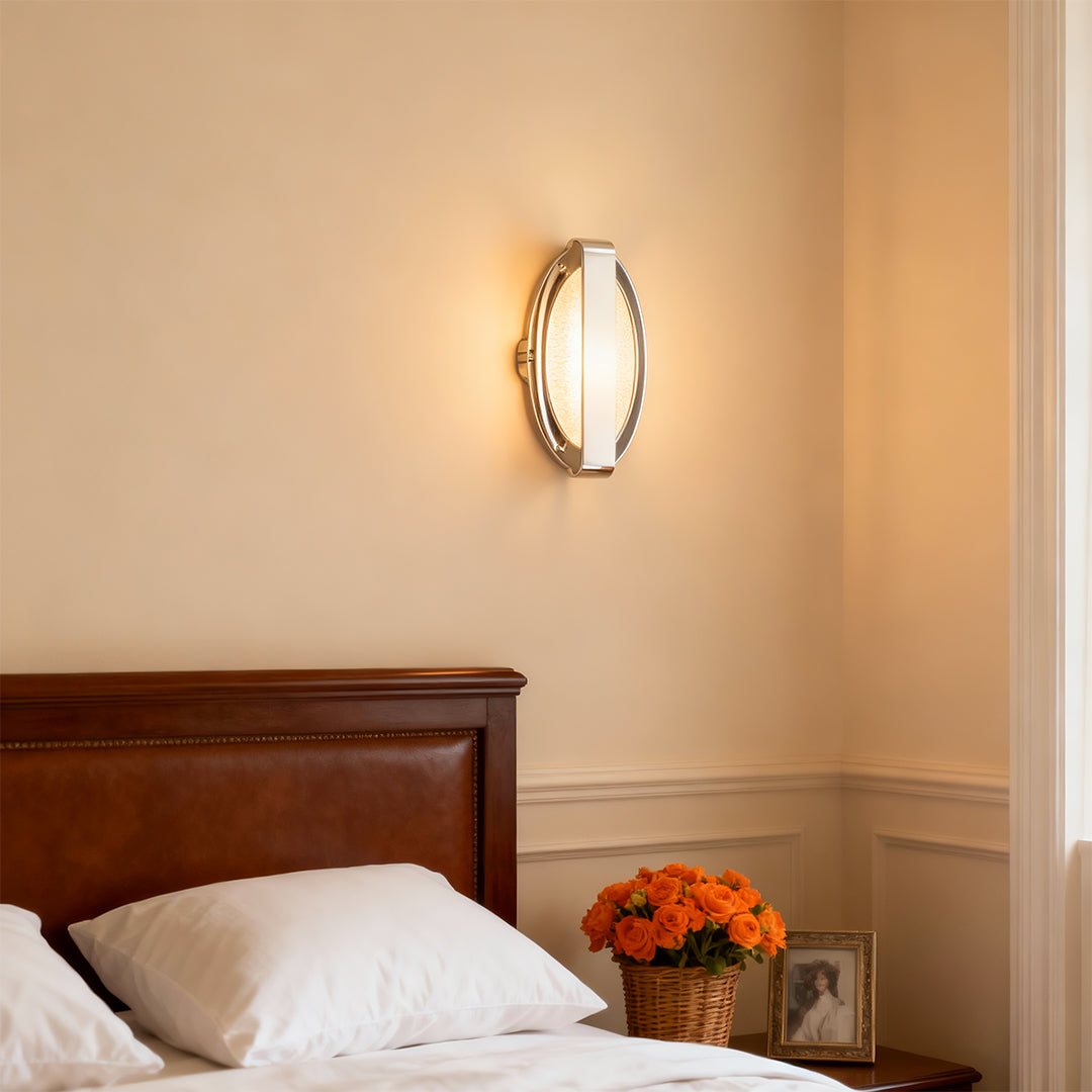 Minimalist Gold Wall Sconce — Aluminum and Acrylic, LED, Three-Step Dimming (3000K/4500K/6000K)