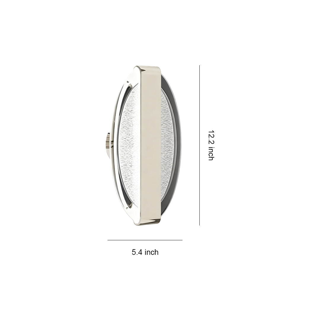 Minimalist Gold Wall Sconce — Aluminum and Acrylic, LED, Three-Step Dimming (3000K/4500K/6000K)
