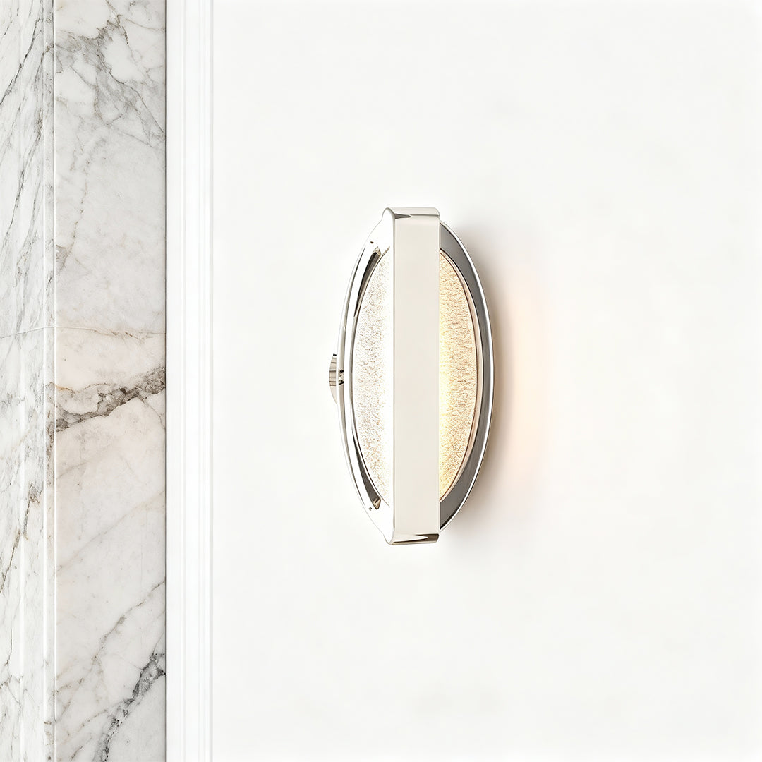 Minimalist Gold Wall Sconce — Aluminum and Acrylic, LED, Three-Step Dimming (3000K/4500K/6000K)