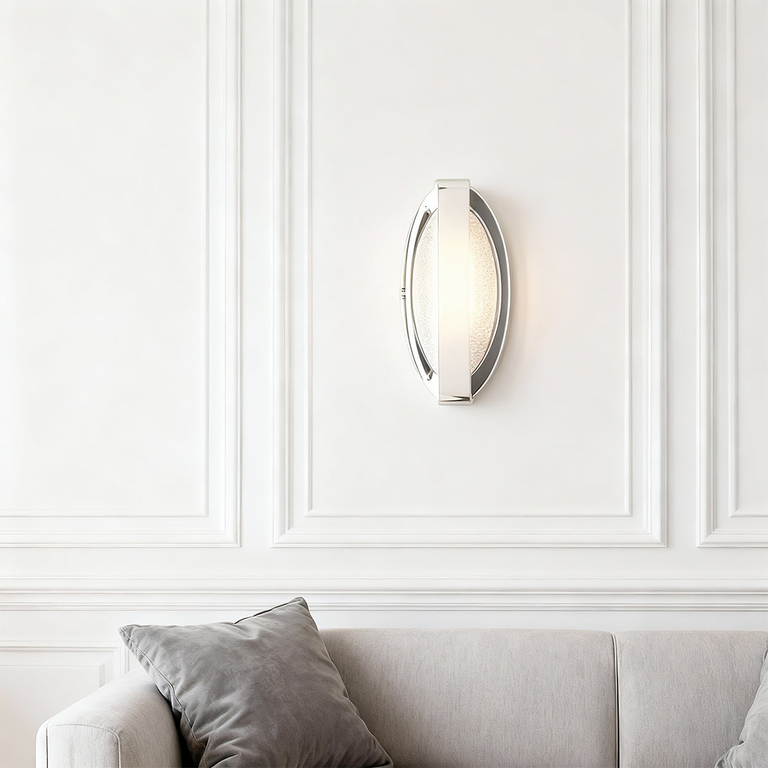 Minimalist Gold Wall Sconce — Aluminum and Acrylic, LED, Three-Step Dimming (3000K/4500K/6000K)