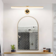goldblack finish adjustable led vanity mirror light for bathrooms with rotatable flat bar