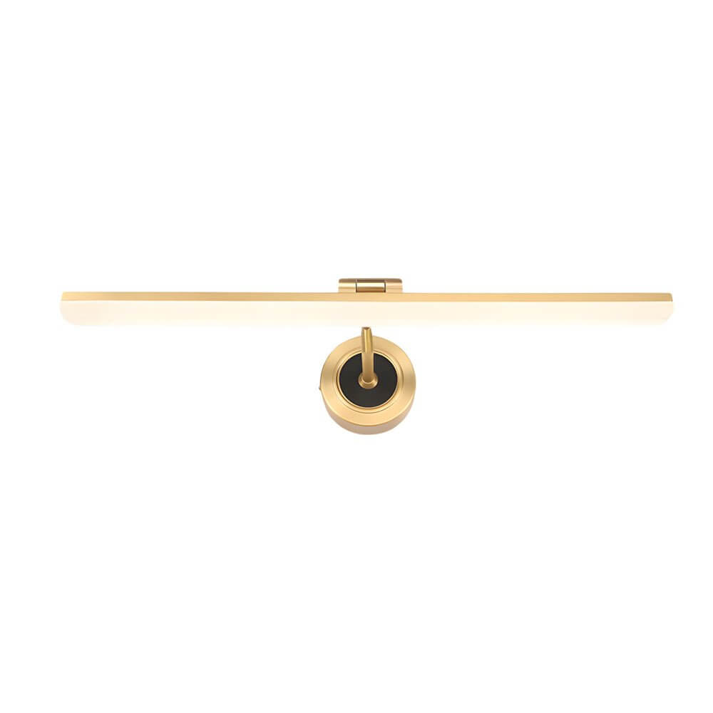 goldblack finish adjustable led vanity mirror light for bathrooms with rotatable flat bar