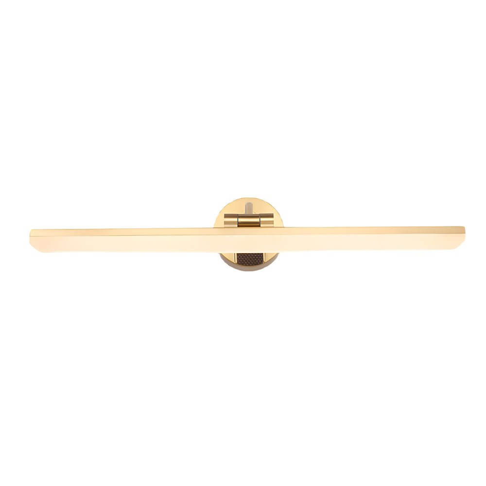 goldblack finish adjustable led vanity mirror light for bathrooms with rotatable flat bar