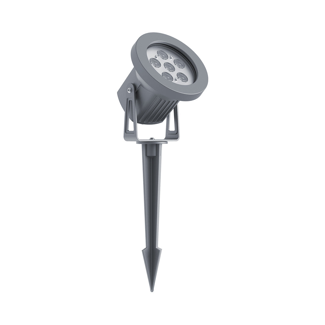 Modern Minimalist Garden Spike Spotlight — Die-Cast Aluminum, 12V, OSRAM LED, 3000K, IP65