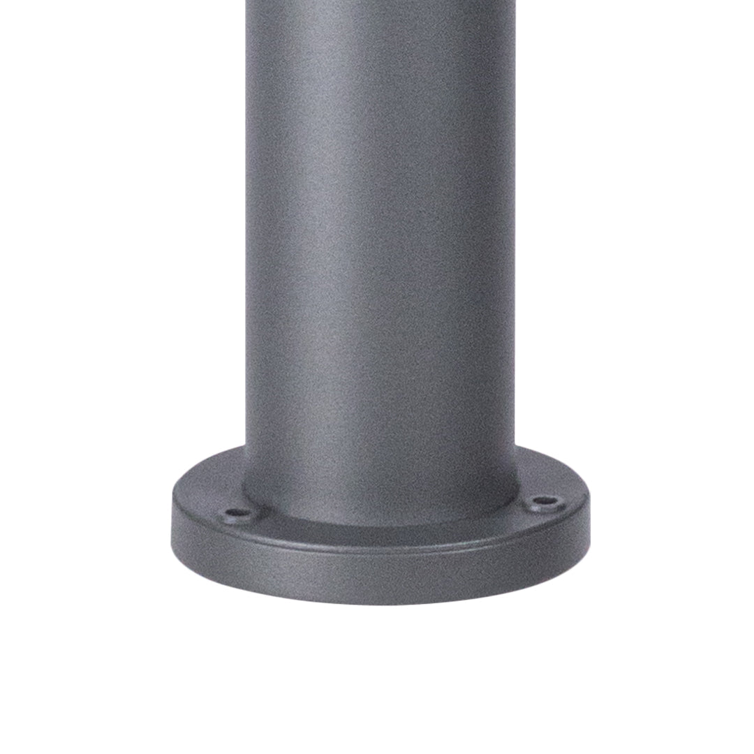 Minimalist LED Garden Spotlight — Die-Cast Aluminum, Sand Gray, OSRAM 6W or CREE 12W, 3000K, IP65, 39" Hardwired Ground Mount