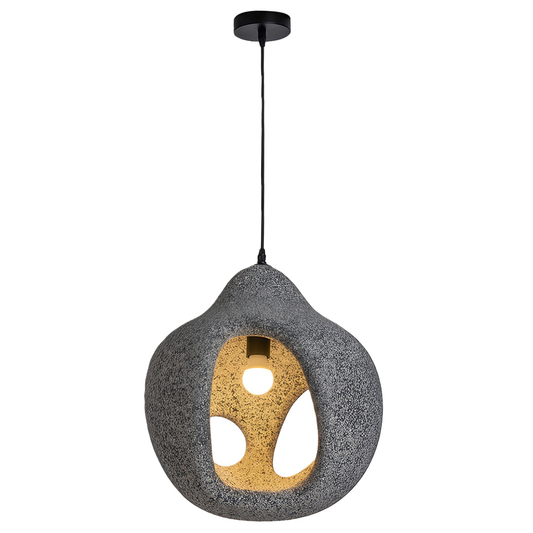 Wabi-Sabi Pendant Light — Metal, PS Shade, E27, 15.75" Wide, 59.1" Adjustable Chain
