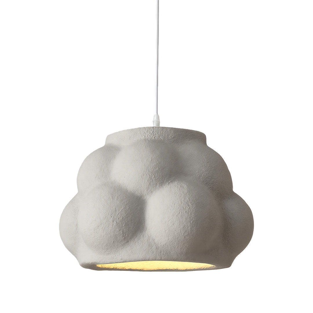 French-Style Single Pendant Light — Metal and Frosted PS Glass, E27, 15.75" Wide, 59.1" Adjustable Chain