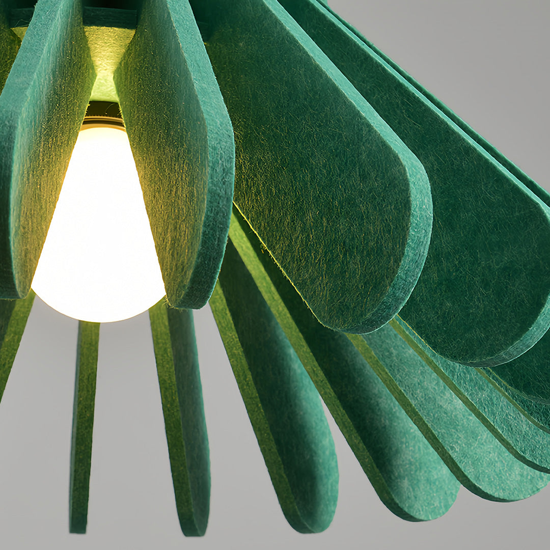 Acoustic PET Felt Pendant Light — Iron, Sound-Dampening, E27, 13.8" or 19.7", Adjustable Chain