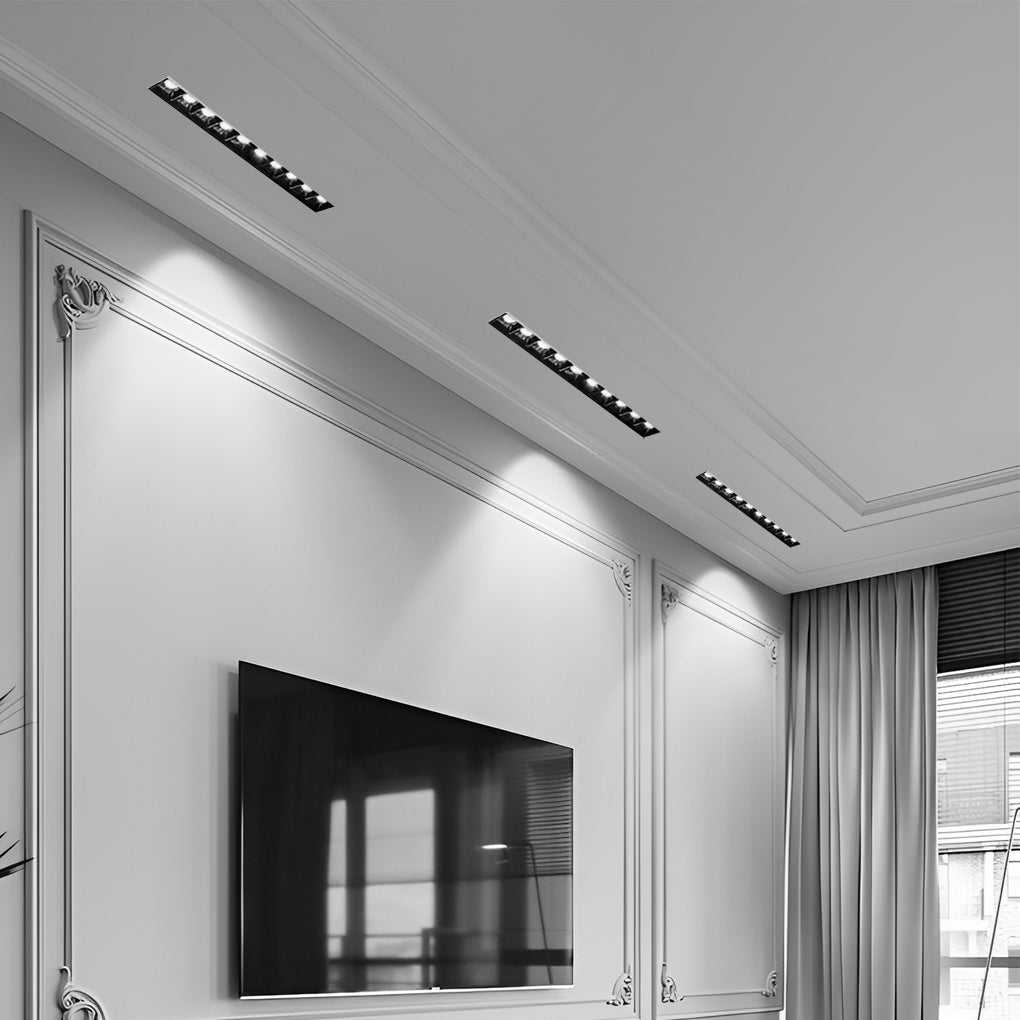 Frameless Linear Recessed LED Downlight — Aluminum, Anti-Glare, 5W / 10W / 20W, Warm & Neutral