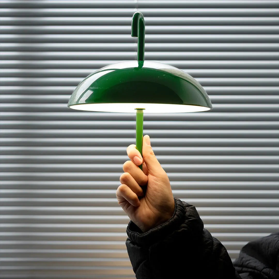 Portable USB Rechargeable Dimmable LED Touch Table Lamp with Umbrella Design Luxe