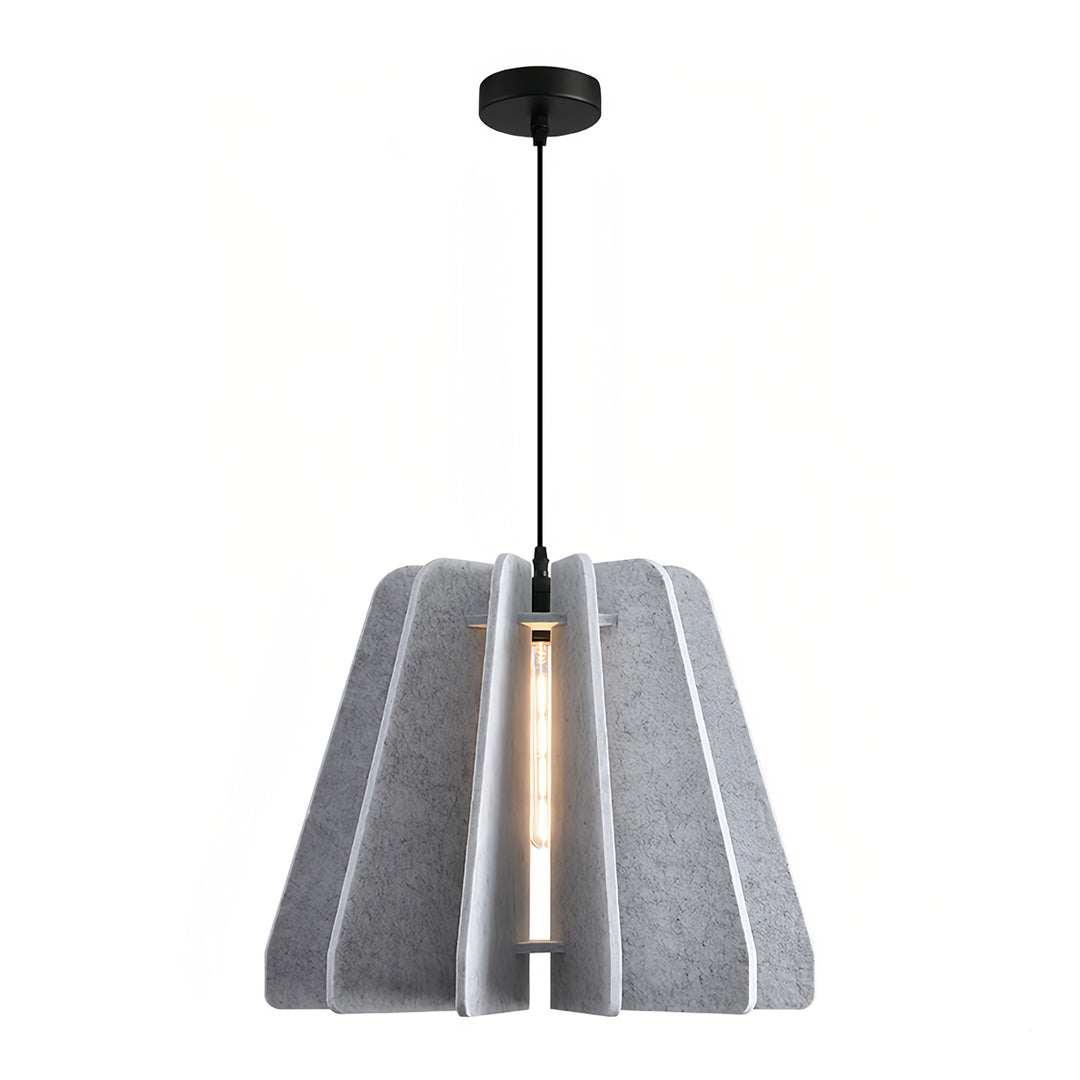 Acoustic PET Felt Bowl Pendant — Iron, E27, 19.69" Adjustable-Height, IP20