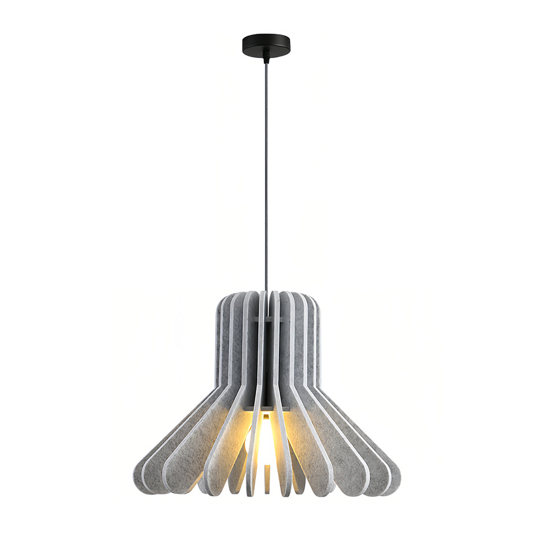 Acoustic PET Felt Pendant Light — Iron, Sound-Dampening, E27, 13.8" or 19.7", Adjustable Chain