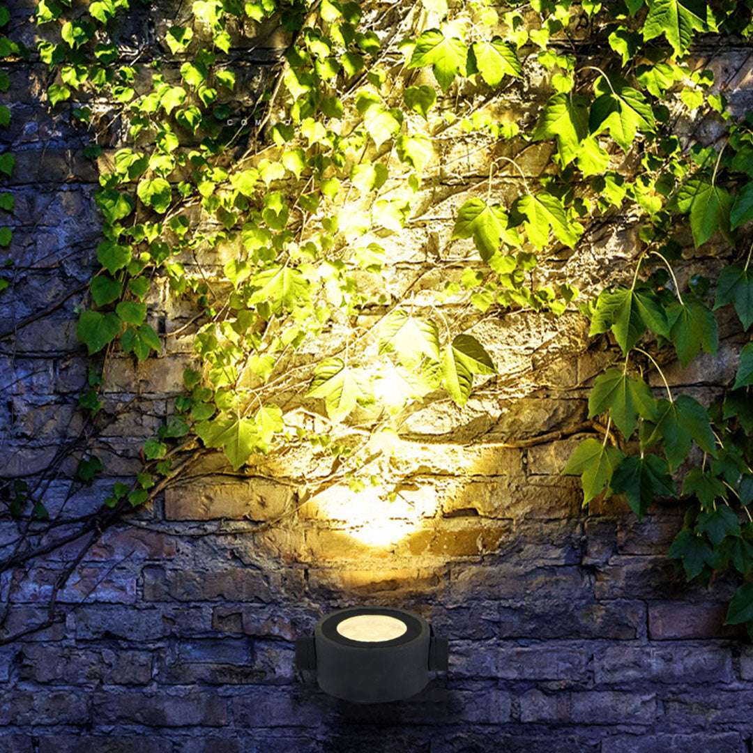 Circular Outdoor LED Spotlight — Die-Cast Aluminum, IP65, 9W / 12W, DC24V, RGB Option