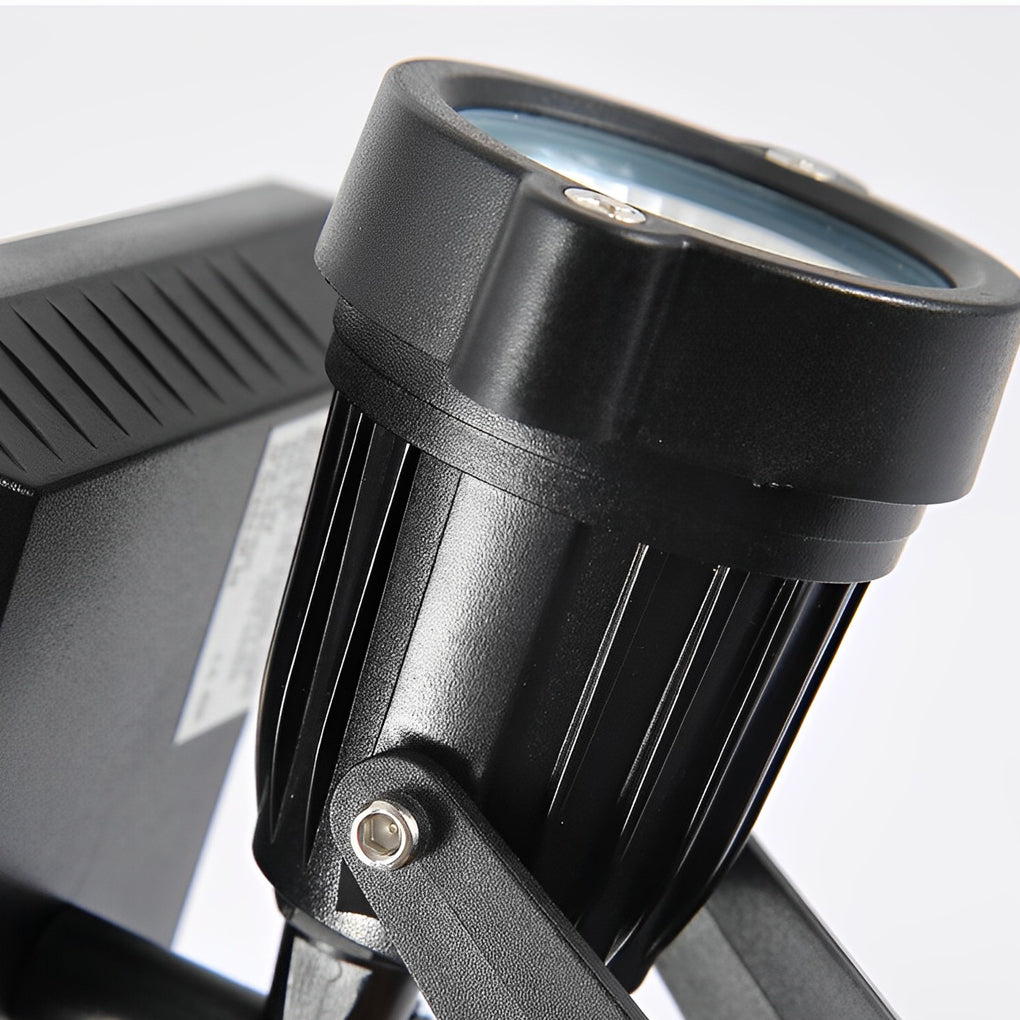 Adjustable RGB Solar Ground Spike Spotlight — Aluminum, 5W LED, IP65 Weatherproof, Warm White / RGB