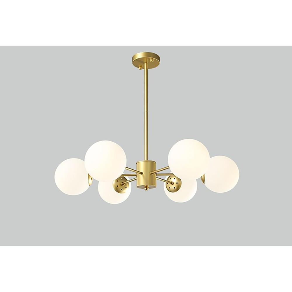 Globe Cluster Chandelier — Metal and Glass, LED, 6/8/12/16-Light, E26/E27, 110–120V